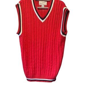 Vintage player sports plus sweater vest XL